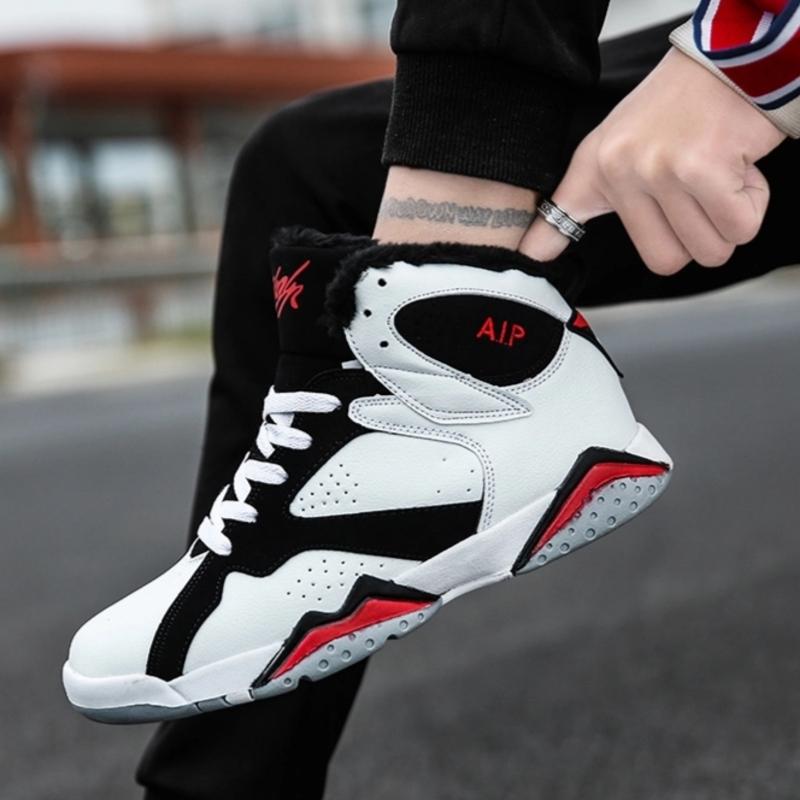 Men's Sneakers - High-Top Design - Comfortable Padded Sole - Classic Lace-Up Closure