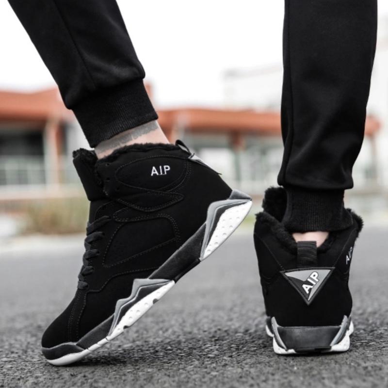 Men's Sneakers - High-Top Design - Comfortable Padded Sole - Classic Lace-Up Closure