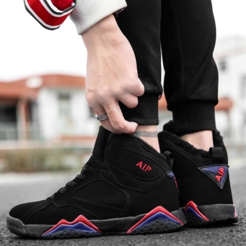 Men's Sneakers - High-Top Design - Comfortable Padded Sole - Classic Lace-Up Closure