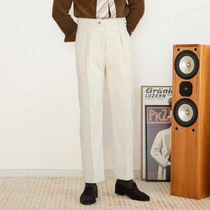 Men's Trousers - Classic Smart Trousers - Straight Leg - Relaxed Fit - Timeless Design