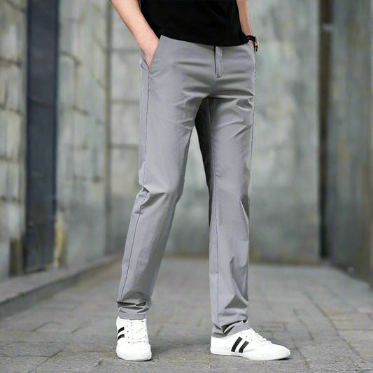 Men's Chino Pants - Slim Fit - Lightweight Cotton - Casual and Business Casual