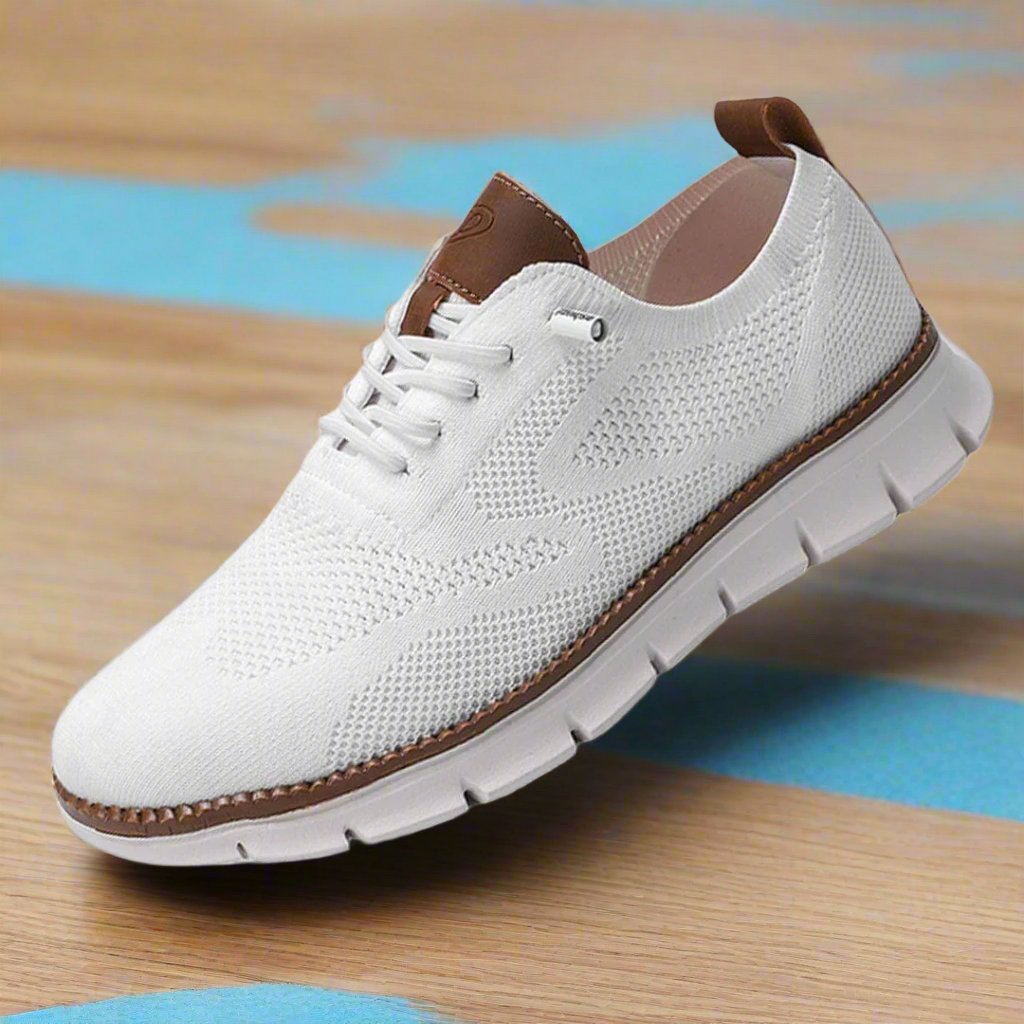 Men's Knit Sneakers – Breathable and Flexible – Shock-Absorbing Comfort Sole