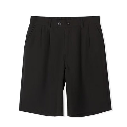 Men's Shorts - Tailored Design - Pleated Front - Knee Length - Relaxed Fit