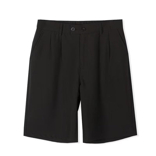 Men's Shorts - Tailored Design - Pleated Front - Knee Length - Relaxed Fit