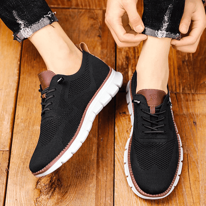 Men's Knit Sneakers – Breathable and Flexible – Shock-Absorbing Comfort Sole